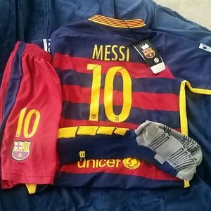 Youth Messi #10 Barcelona Home Jersey